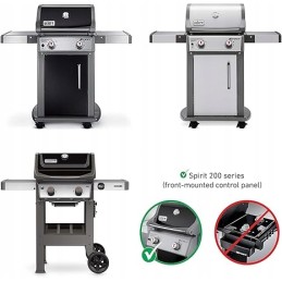 Onlyfire 7637 ketaus keptuvė dvipusė plancha grilio plokštė, weber spirit ii ii 200 serijos dujinių grilių atsarginė dalis (su p