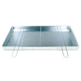 Chromuotos grotelės skirtos griliui statyti 70x40 su židiniu/pelenine