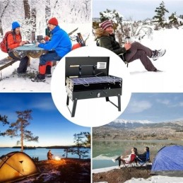 ⭐⭐Sulankstoma anglių kepsninė, nešiojamas turistinis lagaminas⭐⭐