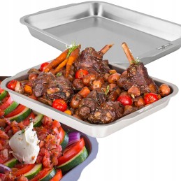 Broil king stainless steel grill pan for meat and vegetables