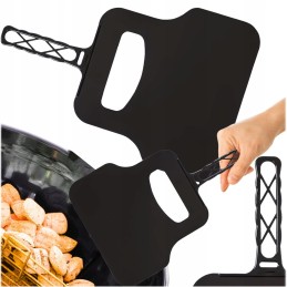 Sodo židinys šašlykinei, juodo plieno, didelis, 55 cm ventiliatorius