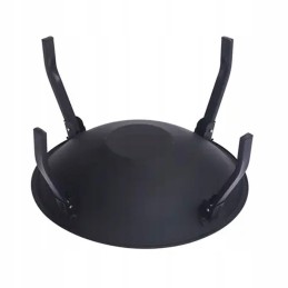 Sodo židinys šašlykinei, juodo plieno, didelis, 55 cm ventiliatorius