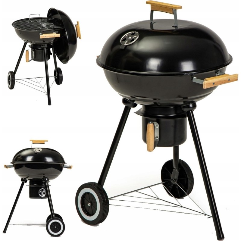 Apvalios sodo kepsninės 44 cm su dangteliu ant ratukų