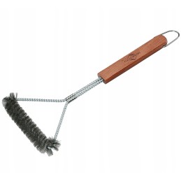 kuchenprofi texas grila tīrīšanas birste, nerūsējošais tērauds/palisandrs, 45 cm