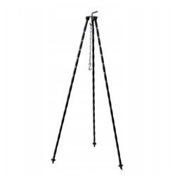 Trikojis geležies stovas pakabinamam grilio katilui