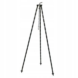 Trikojis geležies stovas pakabinamam grilio katilui