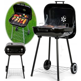 Tvirta sodo grilis su atlenkiamu dangteliu + ratukai 43x40 cm