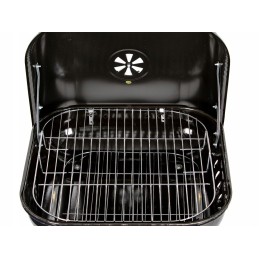 Tvirta sodo grilis su atlenkiamu dangteliu + ratukai 43x40 cm