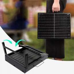 Nešiojamas mini anglies grilis