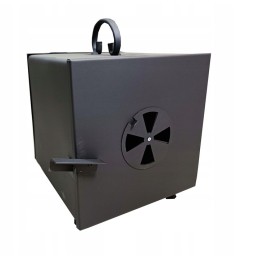 Židinys su grotelėmis rūkyklai