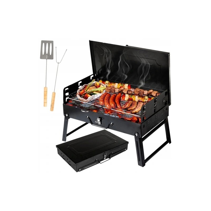 ⭐⭐Sodo anglies grotelių nešiojamas turistinis lagaminas + grotelės + priedai⭐⭐