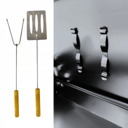 ⭐⭐Nešiojama, sulankstoma turistinė anglių kepsninė su priedais sodo lagaminas⭐⭐