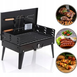 ⭐⭐Nešiojama, sulankstoma turistinė anglių kepsninė su priedais sodo lagaminas⭐⭐