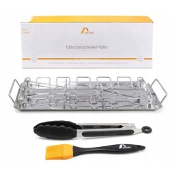 Vištienos kojų laikiklio rinkinys su padėklu ir priedais