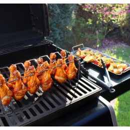 Vištienos kojų laikiklio rinkinys su padėklu ir priedais