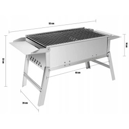 Sunjas 55x26x32 kempingo anglies grilis