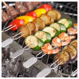 Roesle BBQ nerūdijančio plieno iešmai, 4 vnt