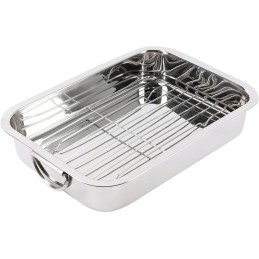 Padėklas su stačiakampėmis orkaitės grotelėmis – pagamintas iš nerūdijančio plieno