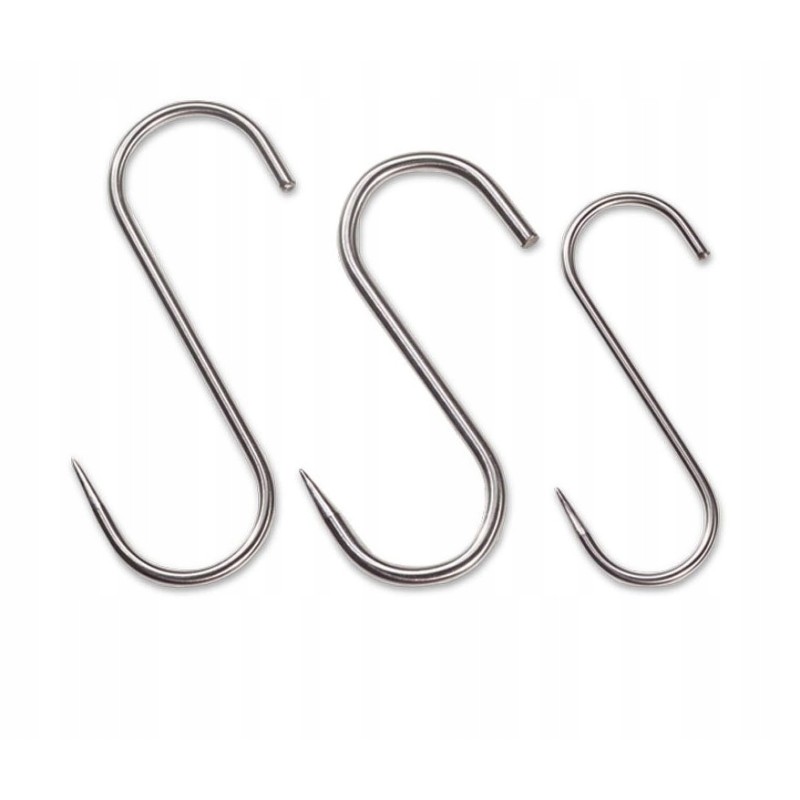 Rūkymo kabliukai, rinkinys 10 vnt, 100 kg