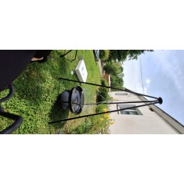 Pakabinama kepsninė, židinys ant trikojo, 46 cm grotelės trikojo ugniai