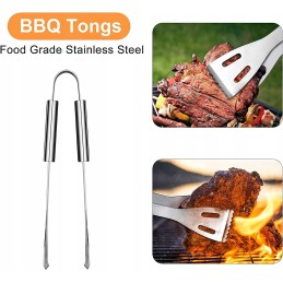 ✅ Grilio įrankių rinkinys 15vnt nerūdijančio plieno ✅