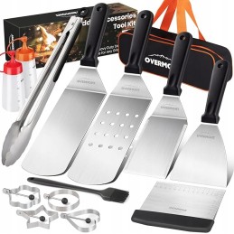 Nerūdijančio plieno grilio rinkinys su 13 bbq elementų