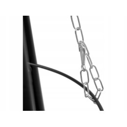 Pakabinama kepsninė, židinys ant trikojo, 46cm grotelės, trikojis ugniai