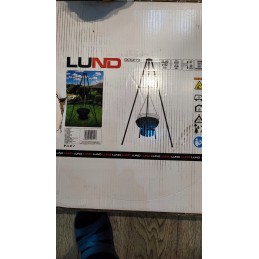 Pakabinama kepsninė, židinys ant trikojo, 46 cm grotelės, trikojis ugniai