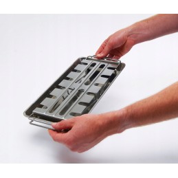 Blauzdelių kabykla su kepimo skarda