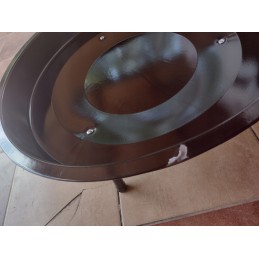 Sodo židinys ir grilis su apvaliomis grotelėmis vl08 juoda