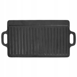 Grilio lėkštė, dvipusė ketaus keptuvė, 45,5x23 cm