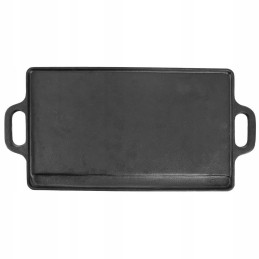 Grilio lėkštė, dvipusė ketaus keptuvė, 45,5x23 cm