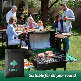 ⭐️Bramble didelis dujinis grilio dangtis BBQ vandeniui atsparus brezentinis dangtis 170x117x61cm⭐️