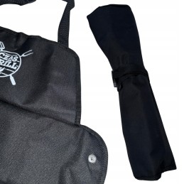 Kepsninės komplektas su prijuoste, kepsninės įrankiai, stalo įrankiai, prijuostė