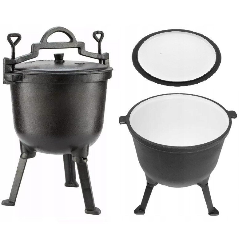 Emaliuotas ketaus puodas, 5 litrai