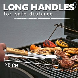 ✅ Grilio reikmenų rinkinys, stalo įrankiai su maišeliu, 5 vnt.