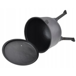 Ketaus katilas 8 litrų, vengriškas medžioklės puodas ugnies kepsniams