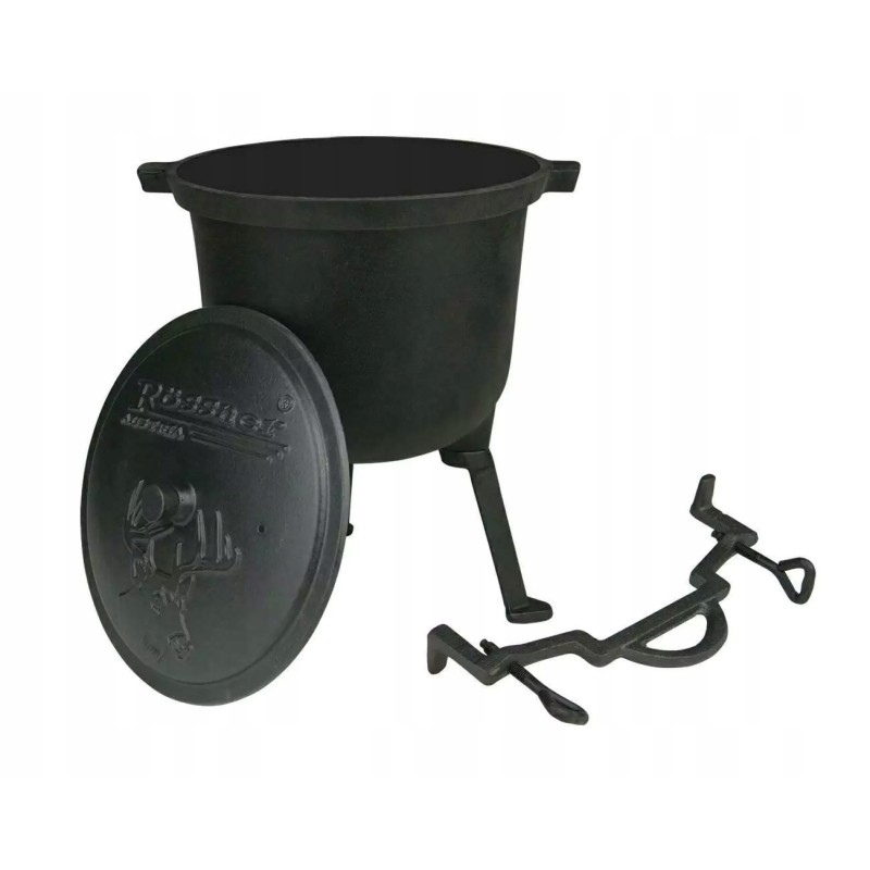 Ketaus medžioklinis virdulys 8l.