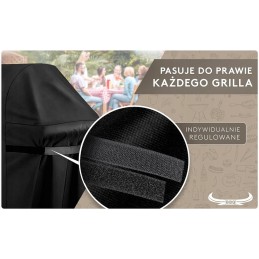 Dengiamas brezentinis užvalkalas XXL sodo kepsninei, atsparus vandeniui, universalus