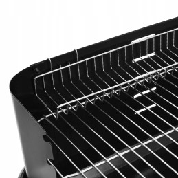 Sodo anglies grilis ant ratų su 3 lentynomis, didelėmis grotelėmis