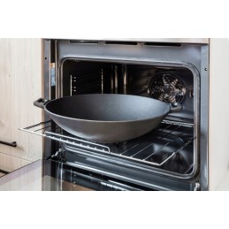 Ketaus keptuvė, didelis sunkus puodas, 36-5 cm
