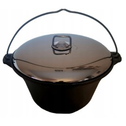 8 l cast iron cauldron with stainless steel lid