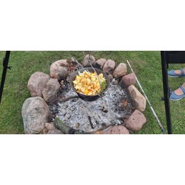 8 l cast iron cauldron with stainless steel lid