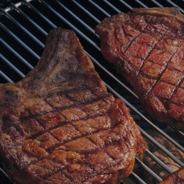 Nerūdijančio plieno apvalios grotelės, 60 cm, trikojis, aukščiausios kokybės nerūdijančio plieno židinys
