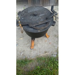 Medžioklinis katilas kepsniams, 5l, ketaus, emaliuotas