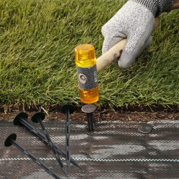 Smeigtukai smeigtukai agrotekstilei, inkaras 16 cm, rinkinyje 50 vnt