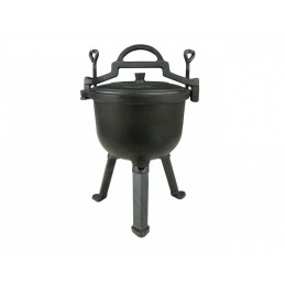 Medžioklinis katilas kepsniams, 5l, ketaus, emaliuotas