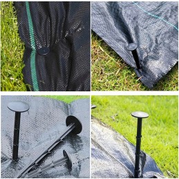 Smeigtukai smeigtukai agrotekstilei, inkaras 16 cm, rinkinyje 50 vnt