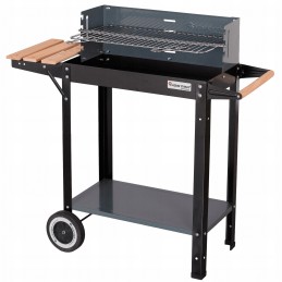 Stačiakampės sodo kepsninės ant ratų