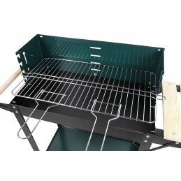 Stačiakampės sodo kepsninės ant ratų